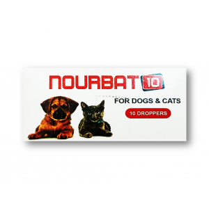 NOURBAT 10 FOR DOGS & CATS INSECTIDAL ACARICIDAL DROPS 10 DROPPERS